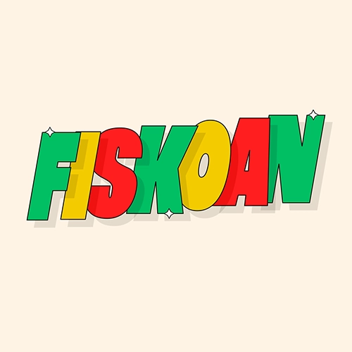 Sticker en motion design 2D du mot Fiskoan - Spered Production Rennes Bretagne - Lenaig Cousin