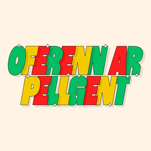 Sticker en motion design 2D du mot Oferenn ar Pellgent - Spered Production Rennes Bretagne - Lenaig Cousin